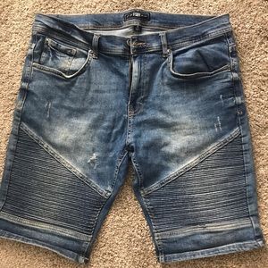 FSBN Blue Jean Distressed Shorts Sz XL